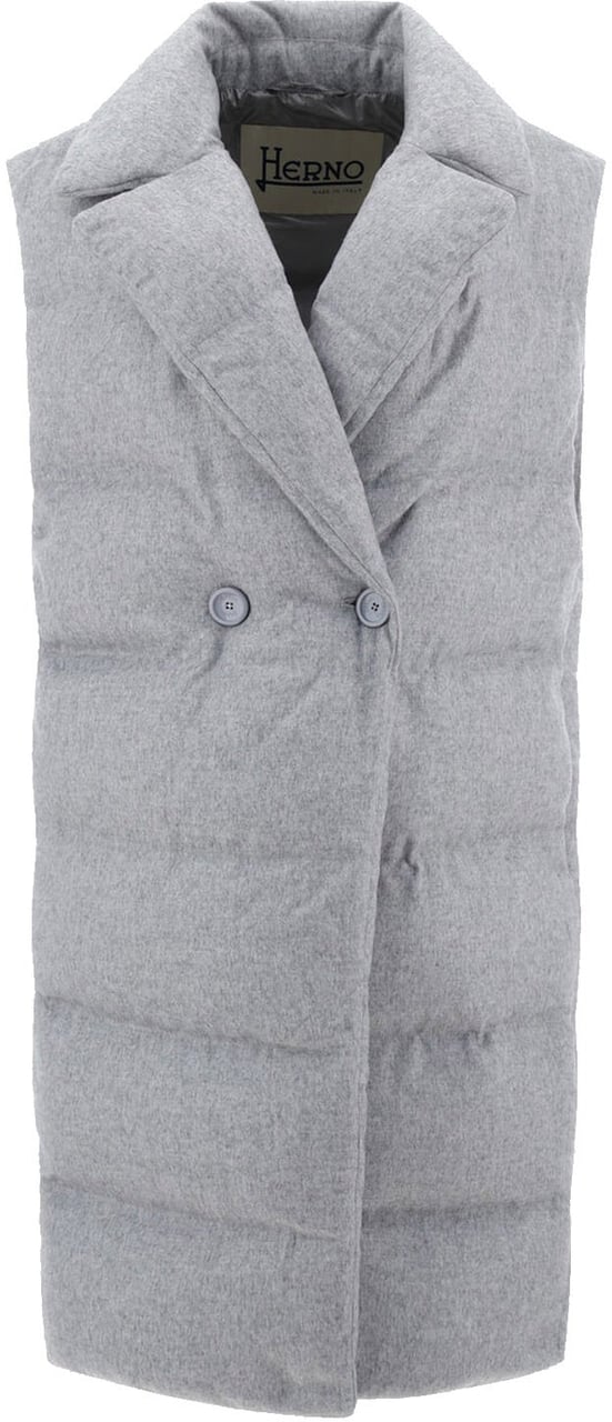 Herno HERNO Padded Long Gilet Coat Grijs