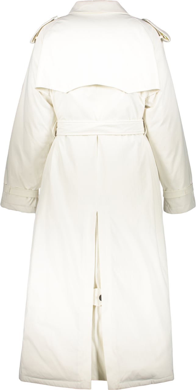 Herno Elegant light padded trench coat with metal buttons Neutraal