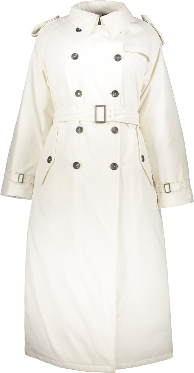 Herno Elegant light padded trench coat with metal buttons Neutraal