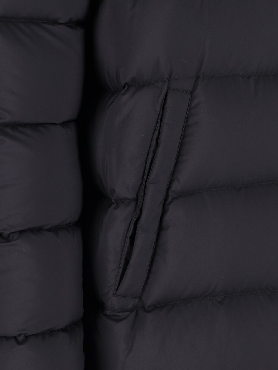 Herno Black Hooded Padded Jacket Zwart