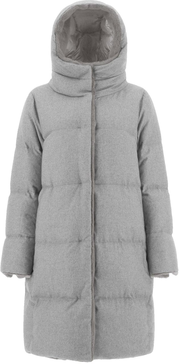 Herno HERNO Hooded Padded Coat Grijs