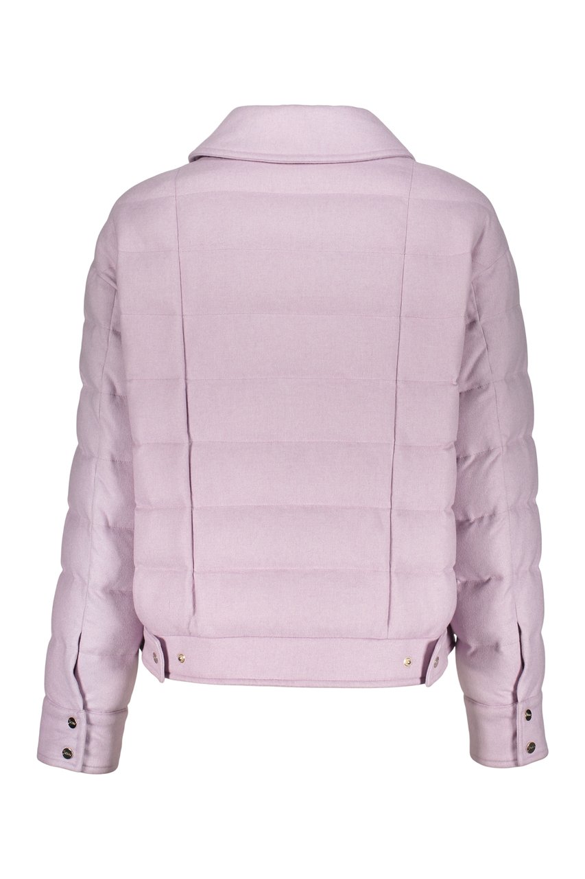 Herno Elegant pink padded jacket for a sophisticated look Roze