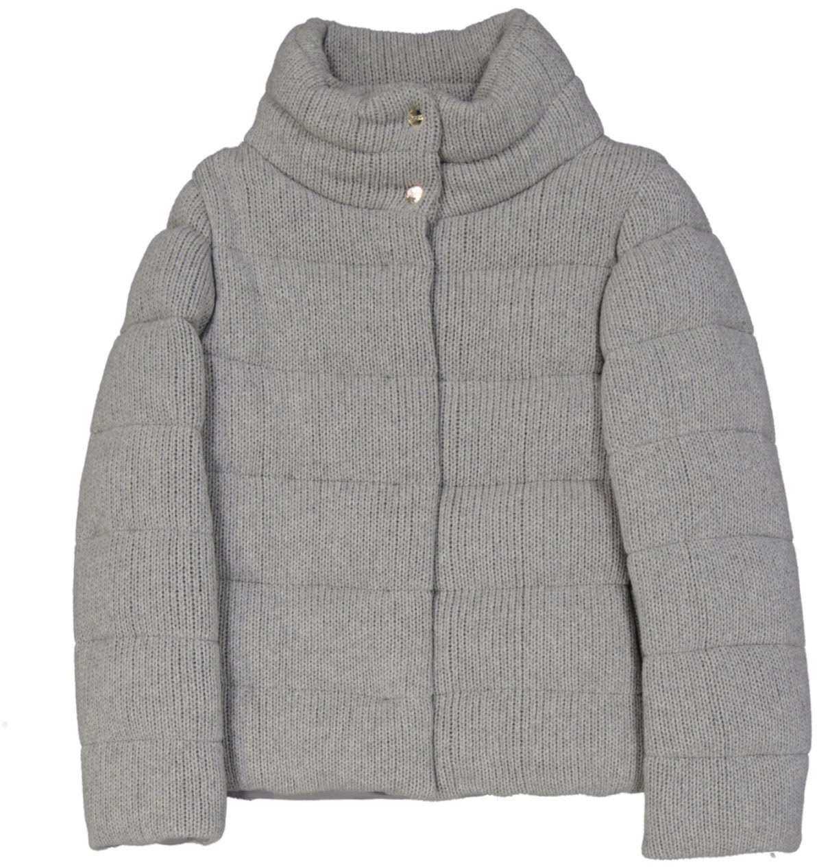 Herno Herno Quilted Knit Bomber Jacket Grijs