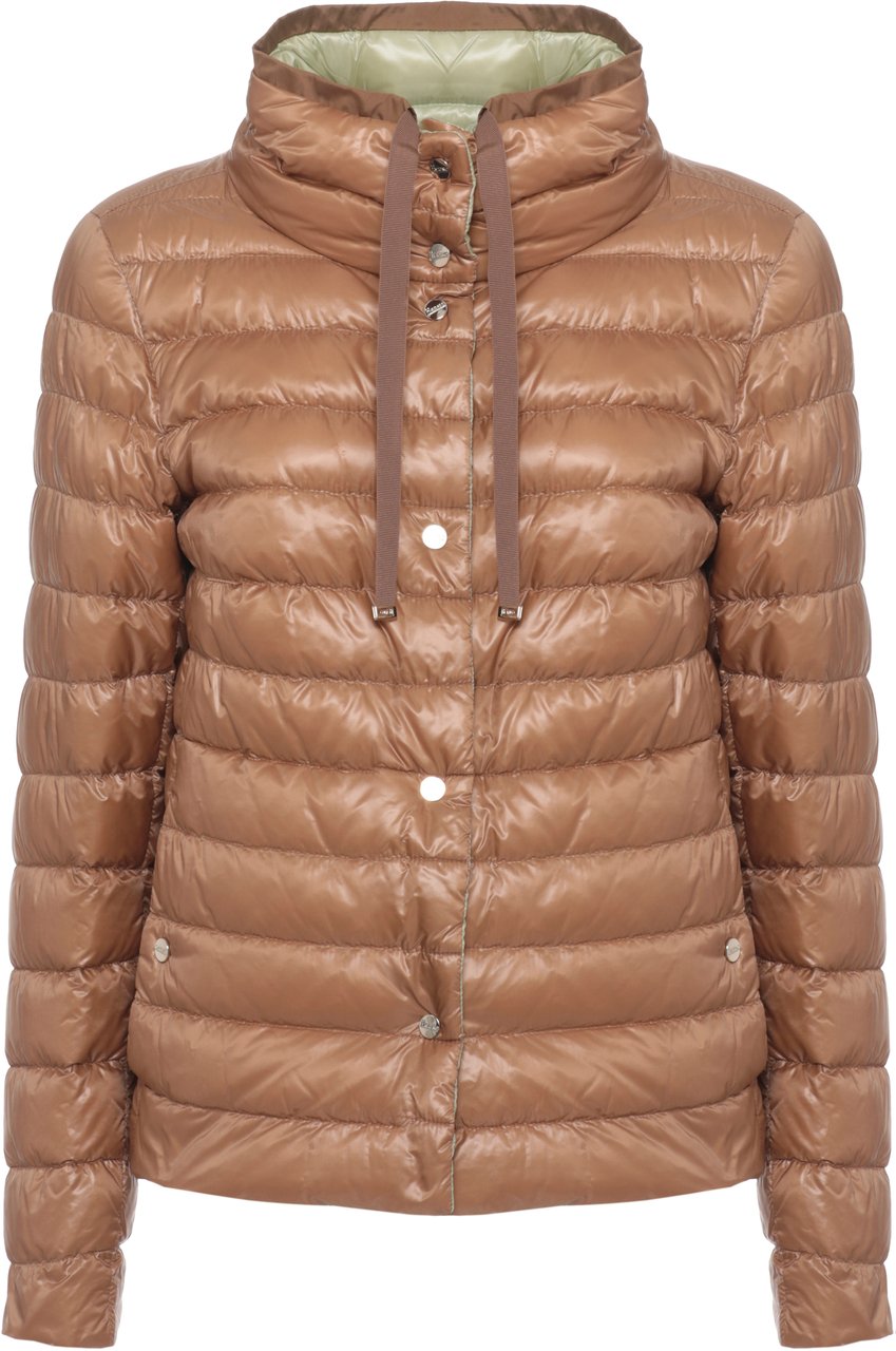 Herno Coats Brown Beige