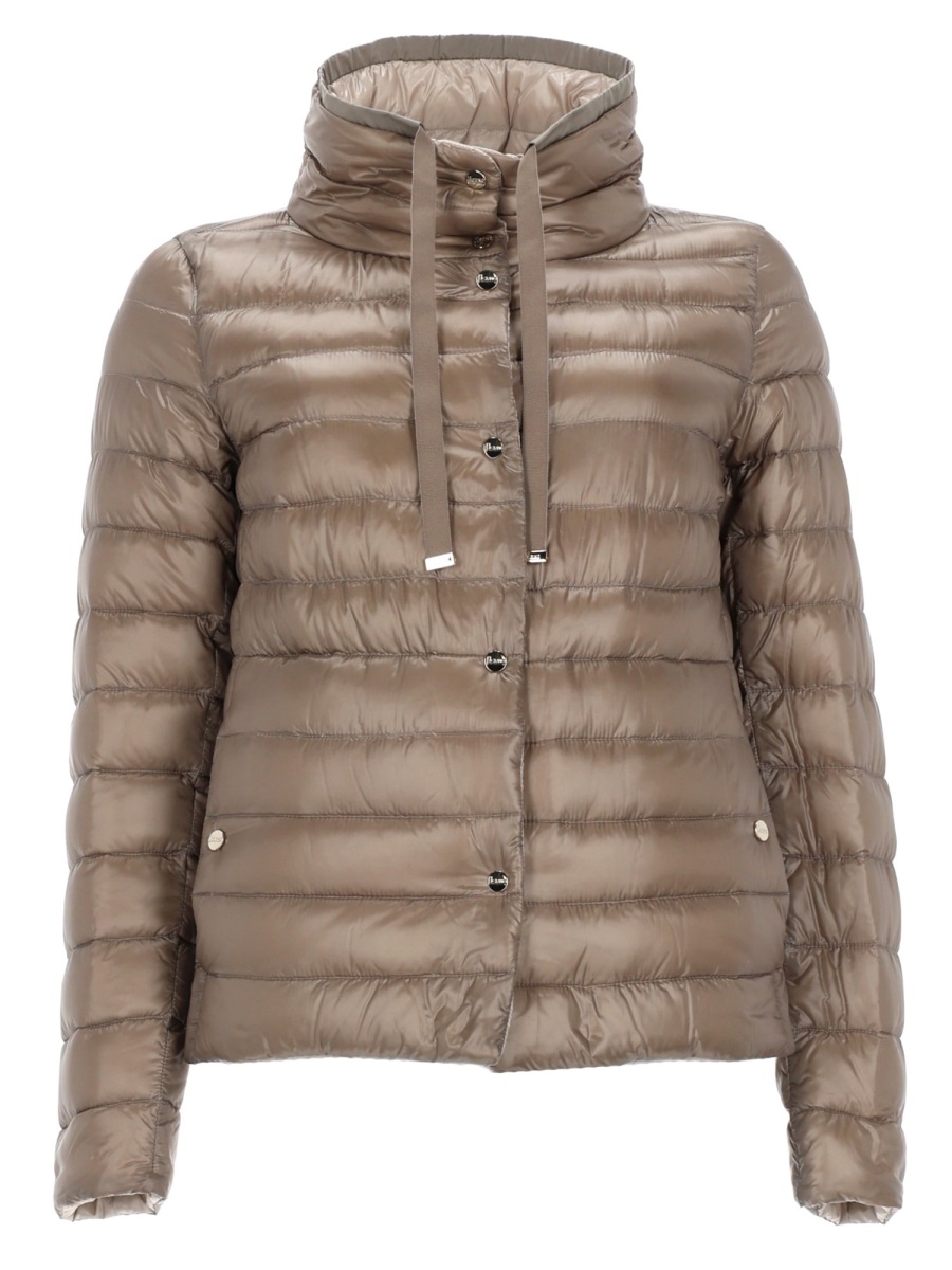 Herno Polyamide Quilted Reversible Jacket Bruin