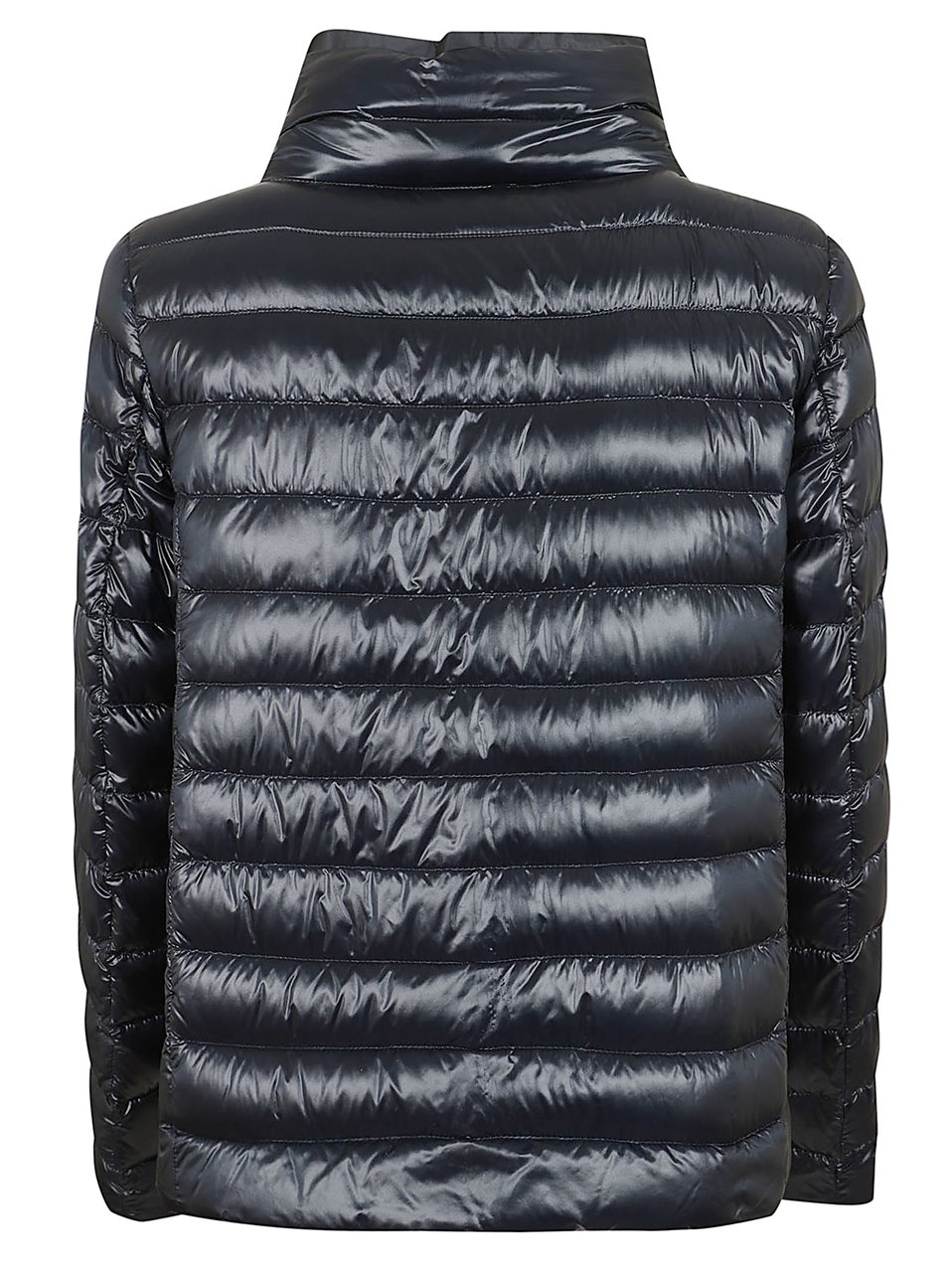 Herno Reversible Down Padded Jacket with High Collar Zwart
