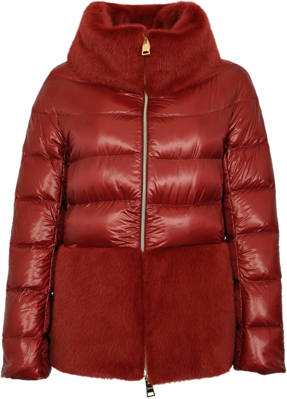 Herno Coats Bordeaux Rood