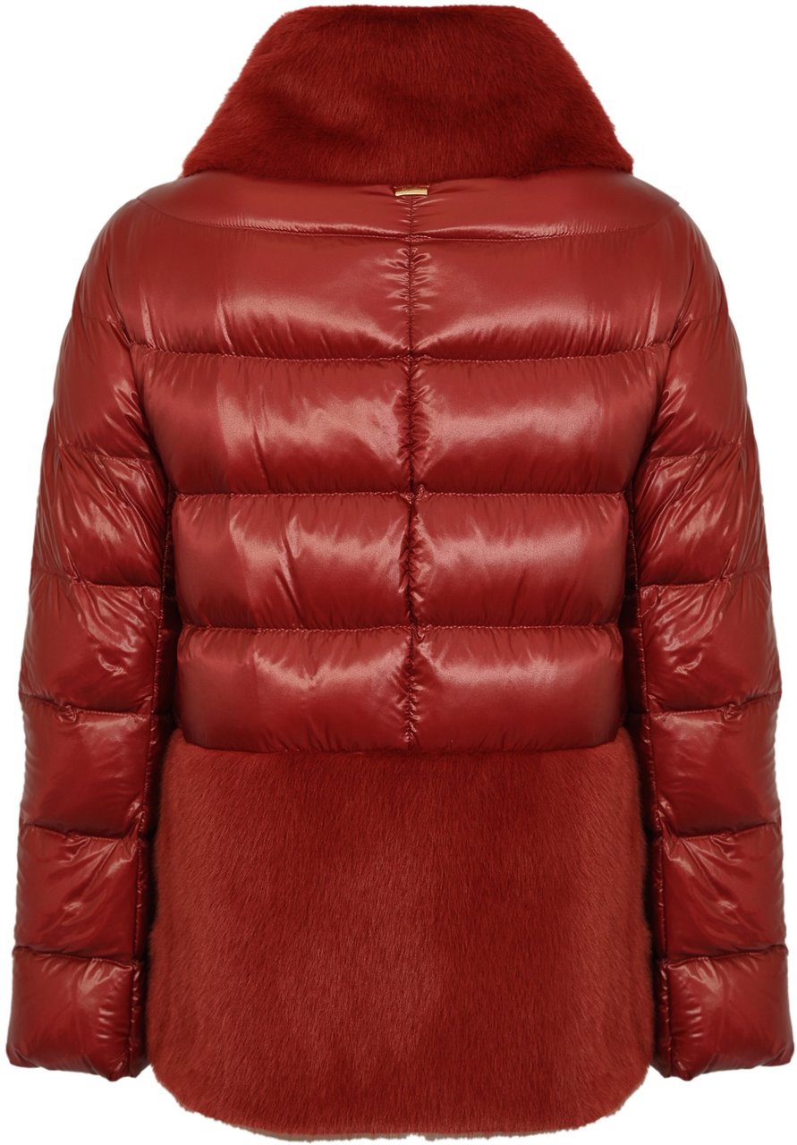 Herno Coats Bordeaux Rood