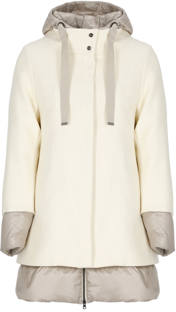 Herno Coats Ivory Wit