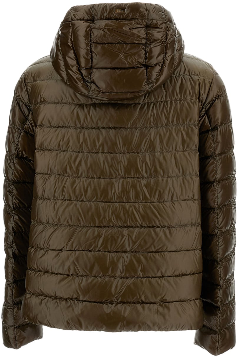 Herno Ultrlight Nylon Down Jacket Groen