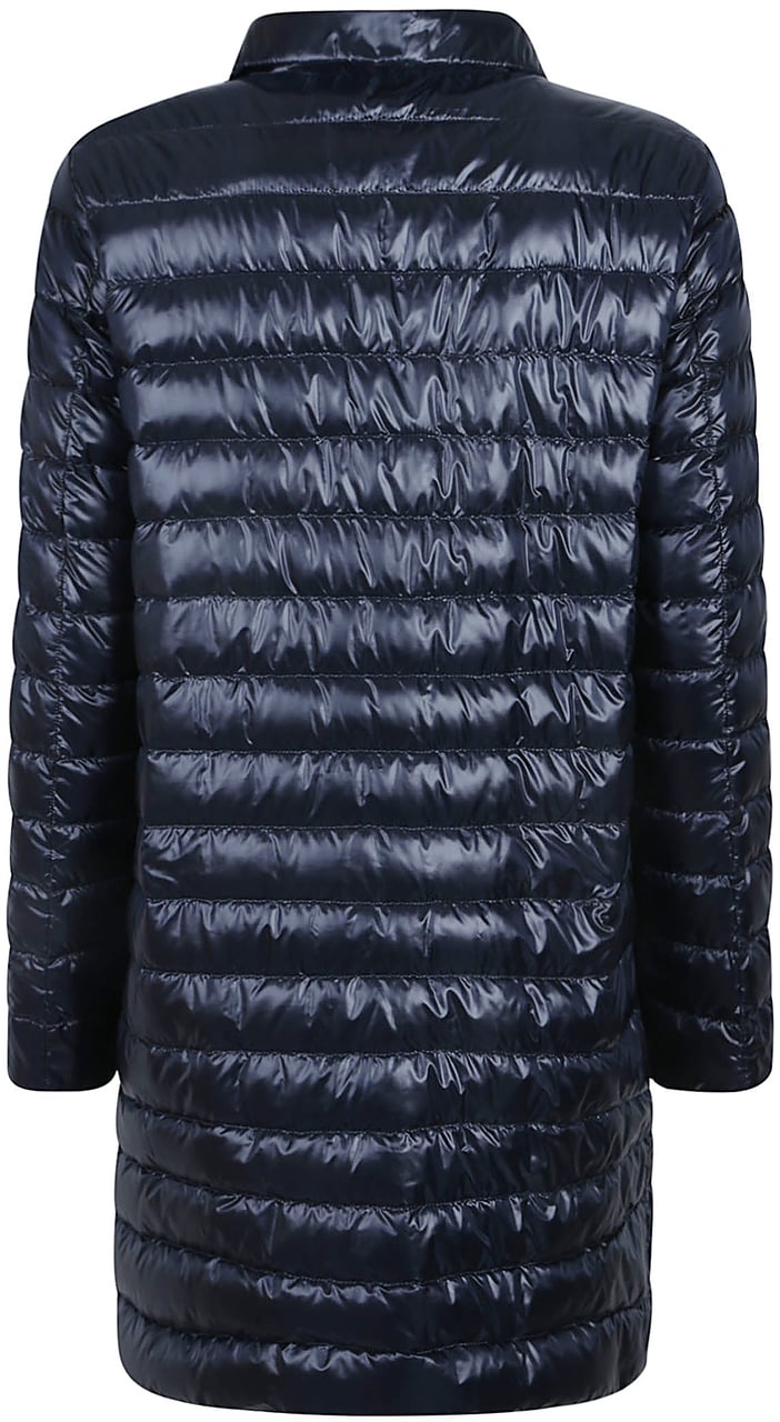 Herno Ultralight Long Down Jacket Blue Blauw
