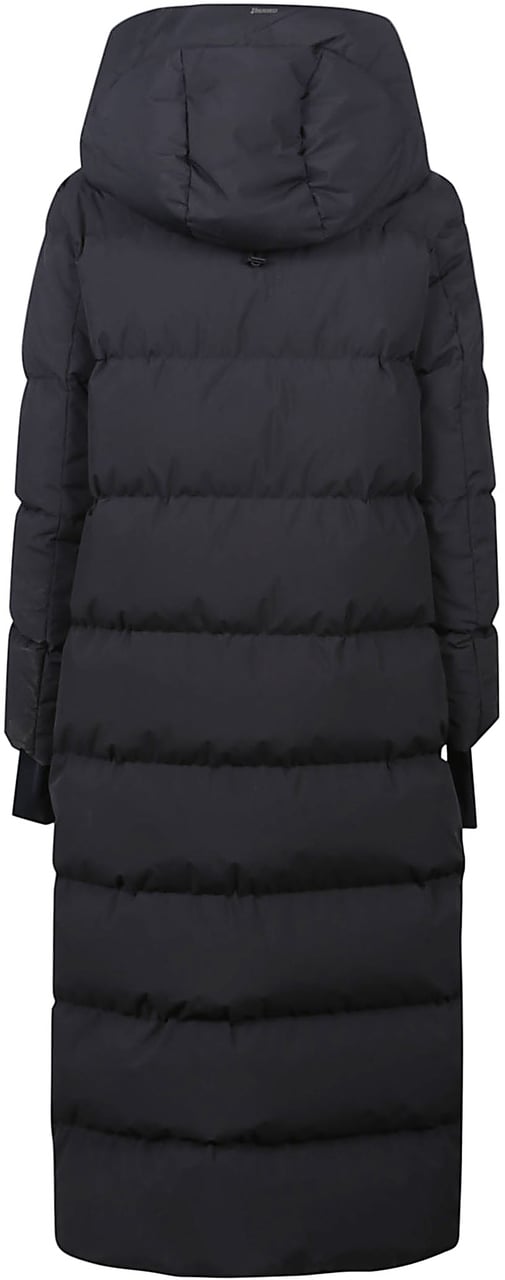 Herno 2layers Long Down Jacket Black Zwart