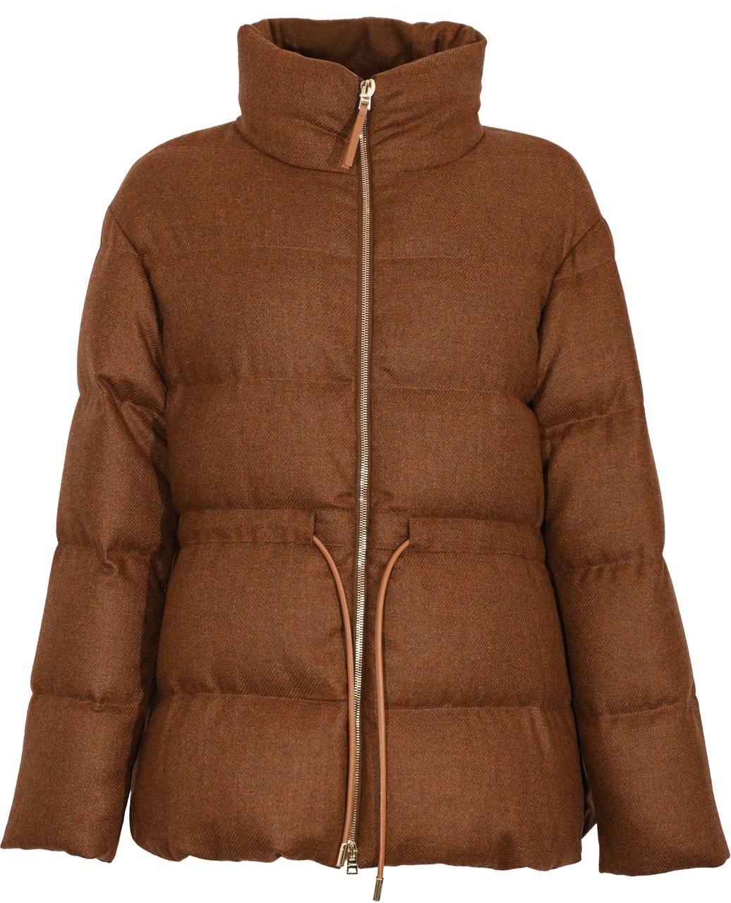 Herno Coats Leather Brown Bruin