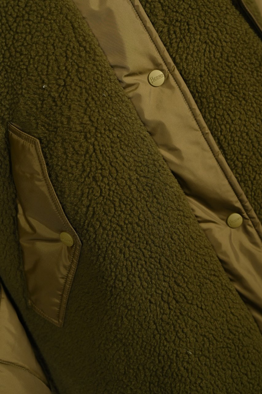 Herno Coats Military Groen
