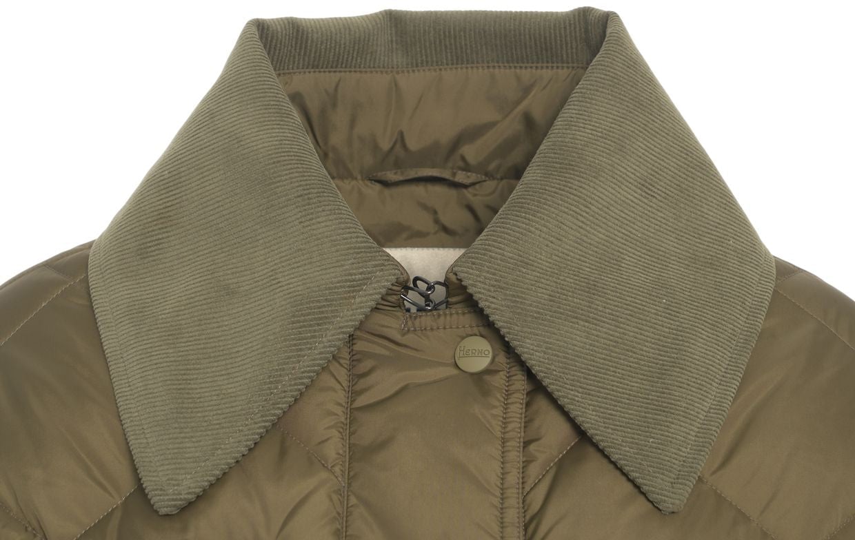 Herno Quilted jacket Groen