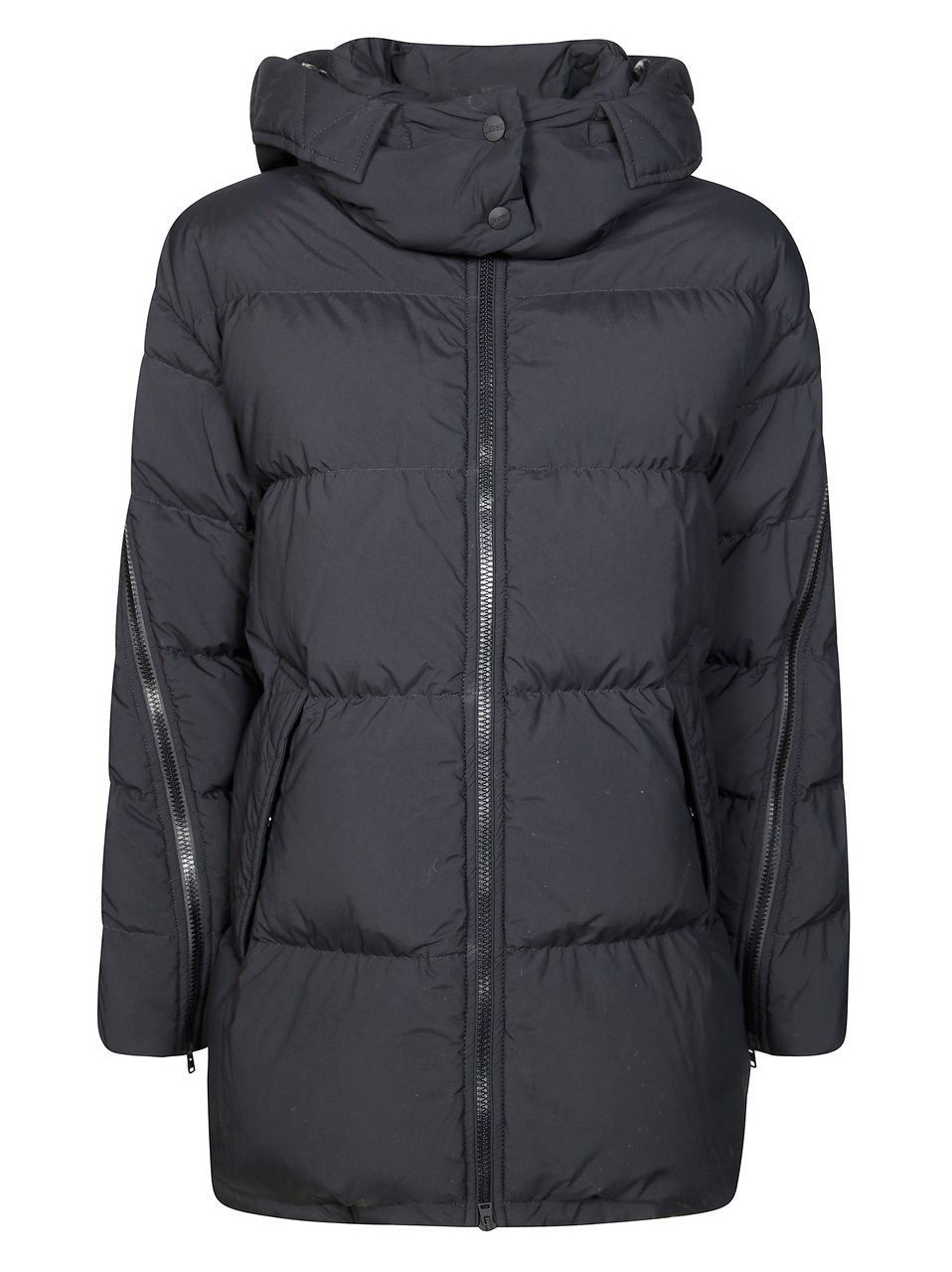 Herno Quilted Down Jacket With Hood Grijs