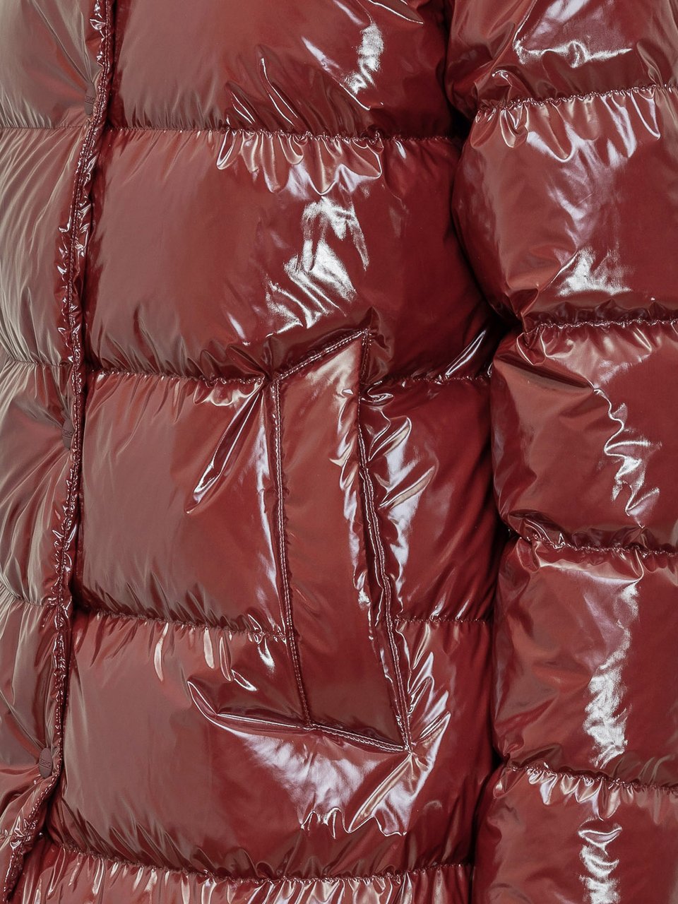 Herno Piumino Lucido Imbottito con Cappuccio Rood