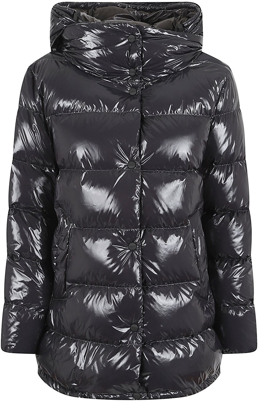 HERNO PADDED JACKET Donkergrijs