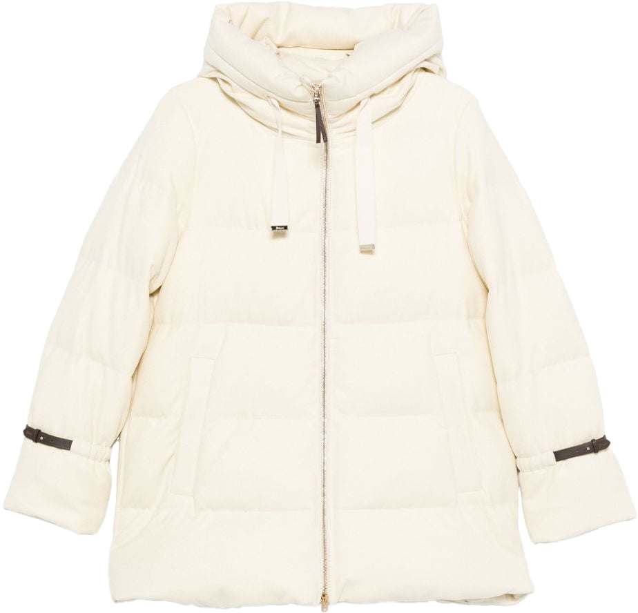 Herno Coats White Wit