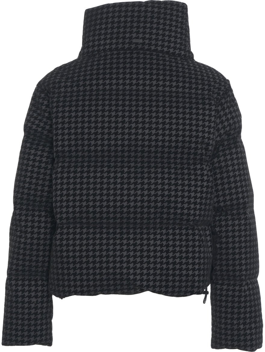Herno Houndstooth down jacket Zwart