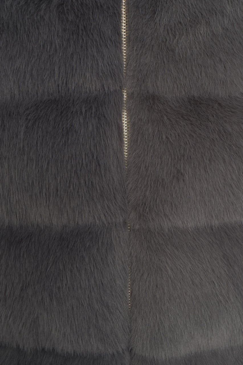 Herno Faux fur padded jacket Beige