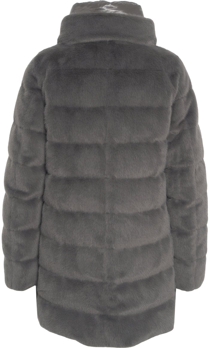 Herno Faux fur padded jacket Beige