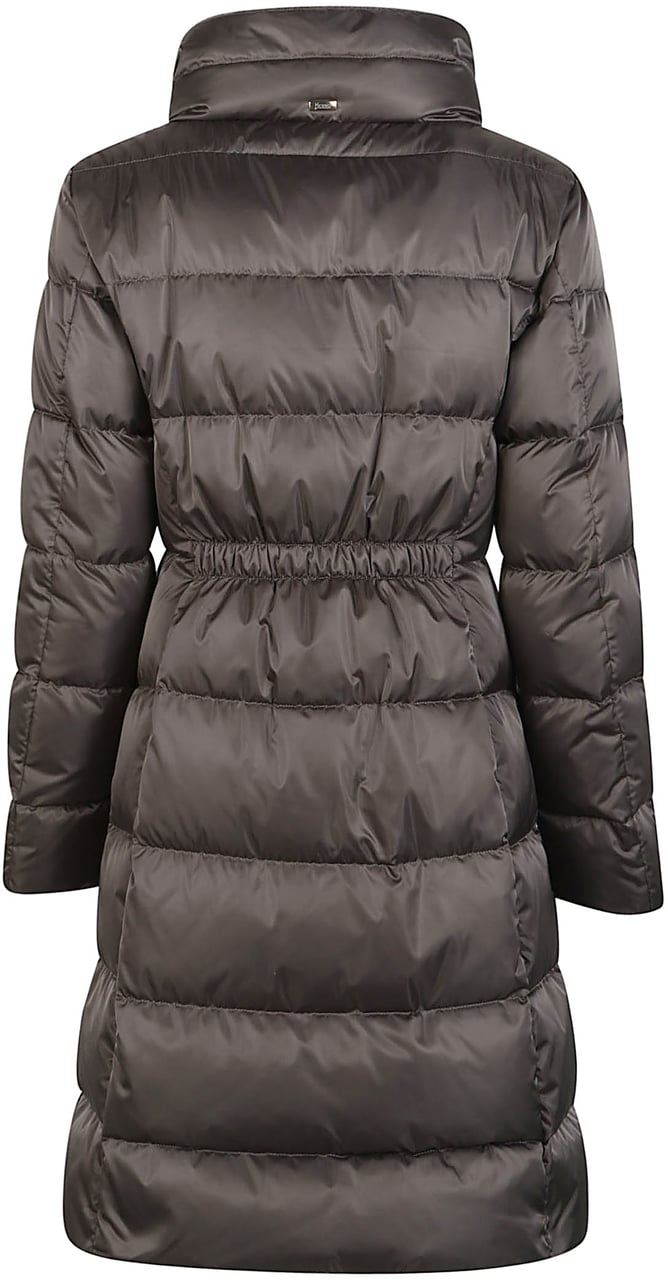 Herno Lady Alternative Fur Down Jacket Grey Grijs