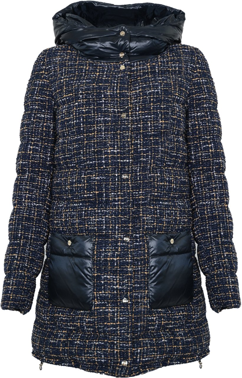 Herno Coats Blucammello Bruin
