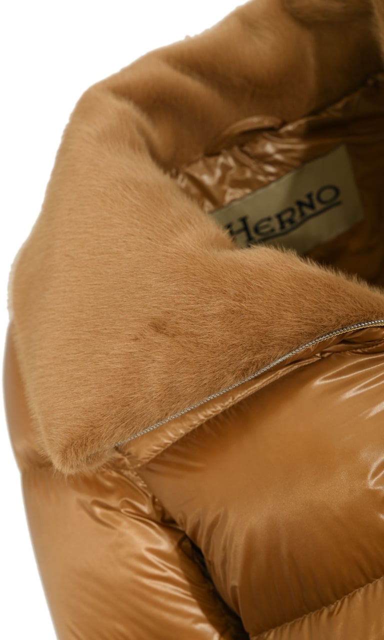 Herno Coats Camel Beige