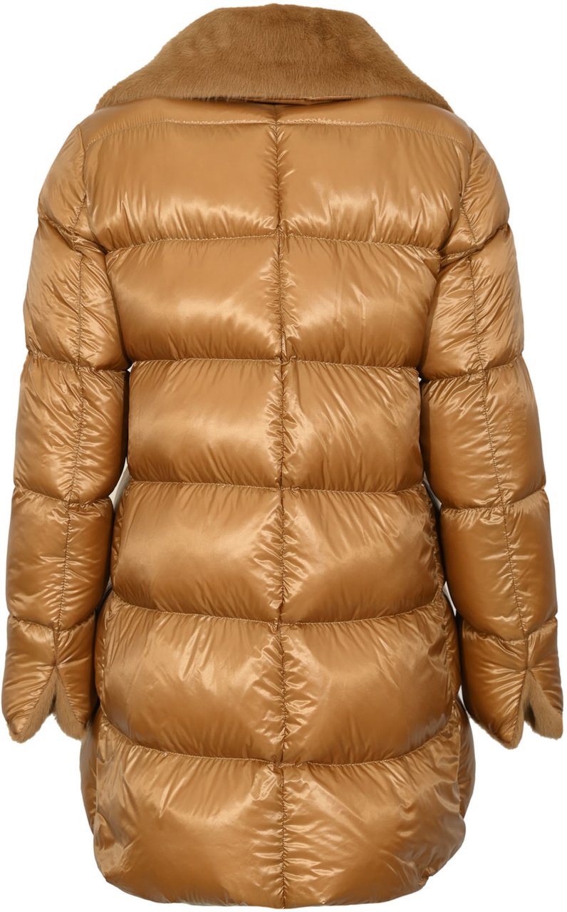Herno Coats Camel Beige