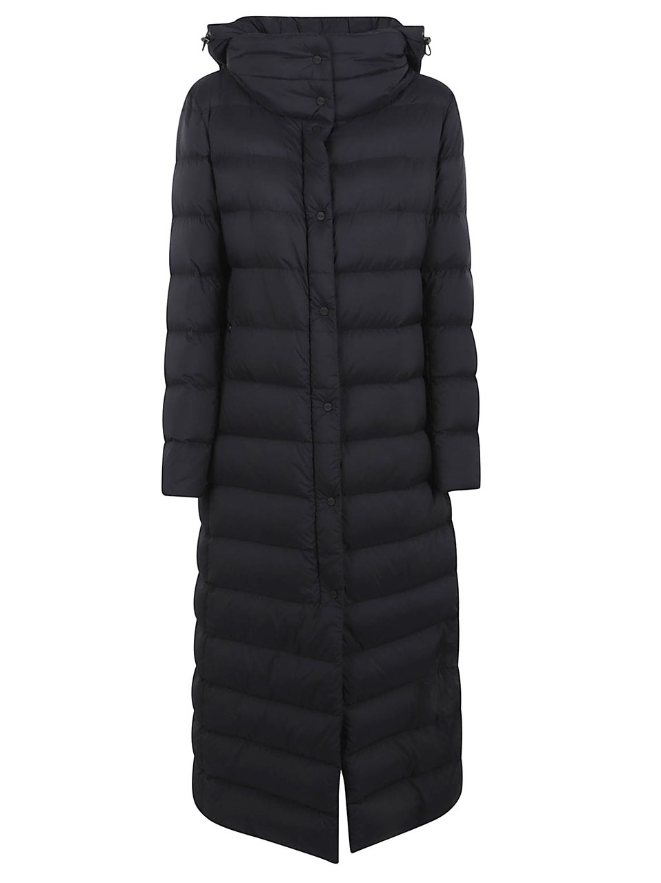 Herno Matte Recycled Nylon Hooded Parka Zwart