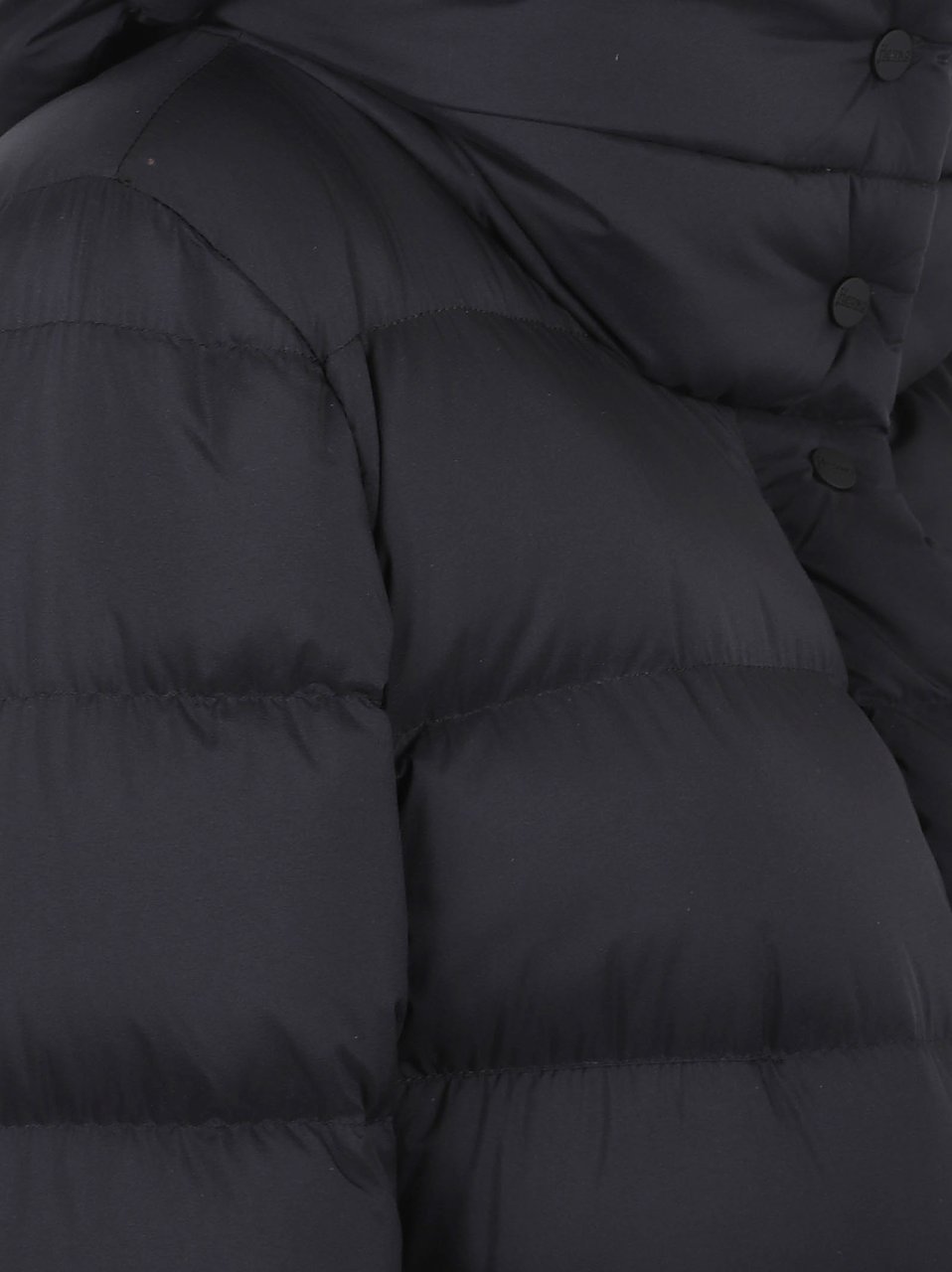 Herno Matte Recycled Nylon Hooded Parka Zwart