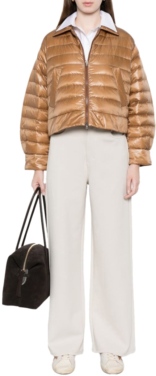 Herno Coats Camel Beige