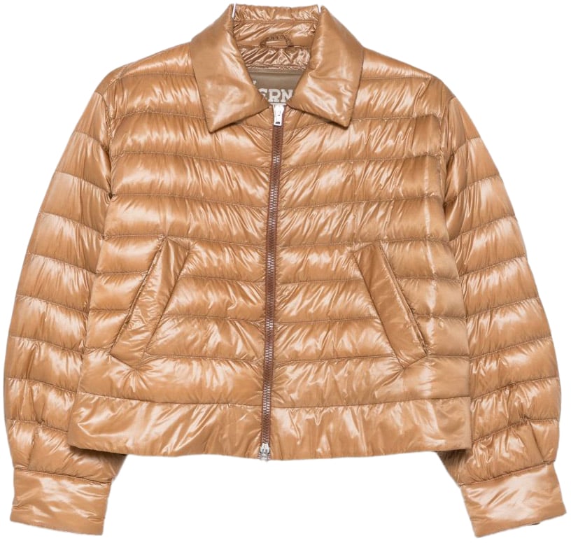 Herno Coats Camel Beige