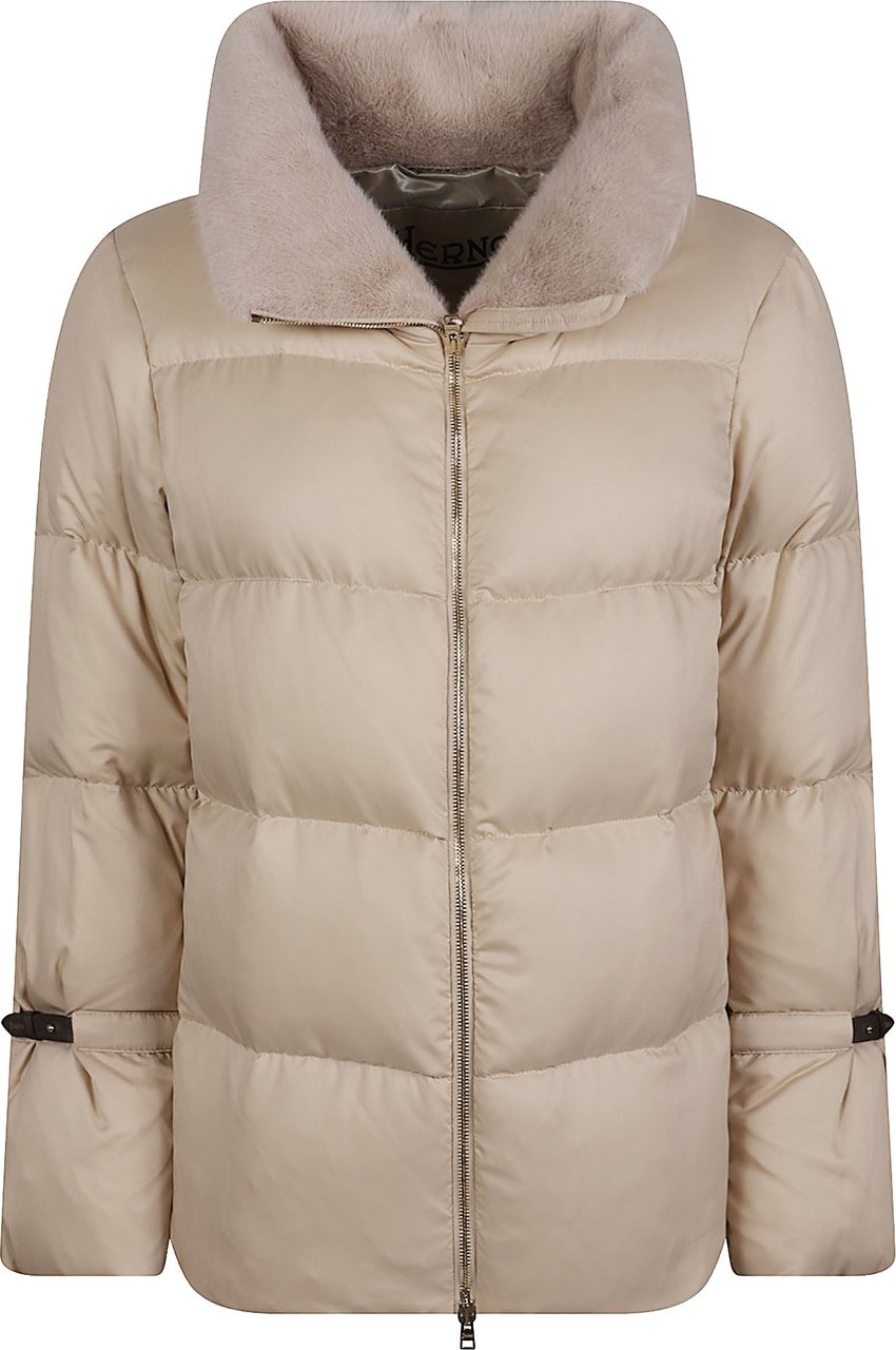Herno Padded Down Jacket Nude Beige