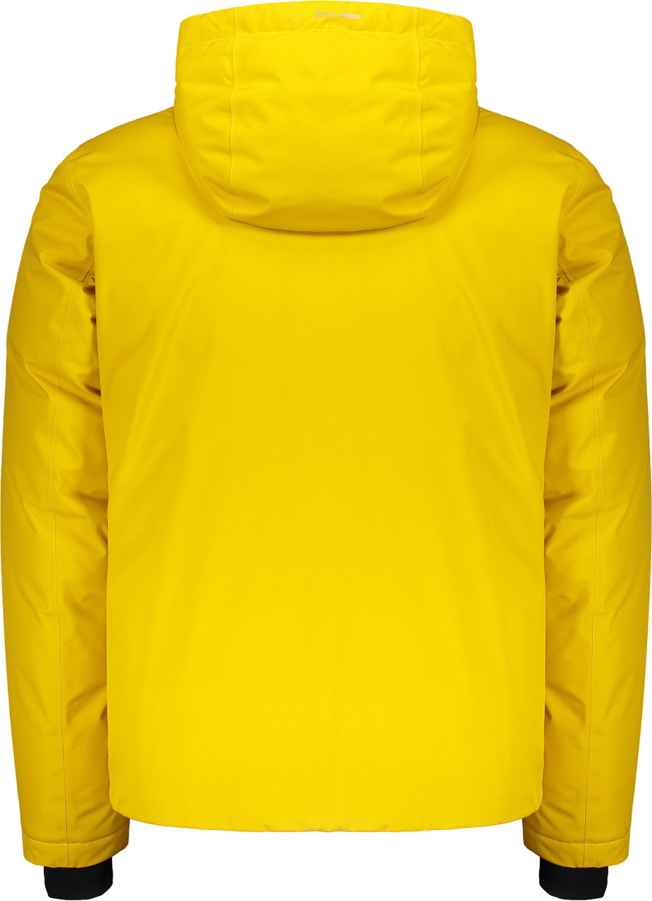 Herno Hooded down jacket Geel