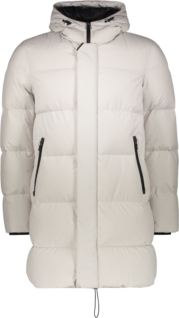 Herno Zip and snap button fastening down jacket Neutraal
