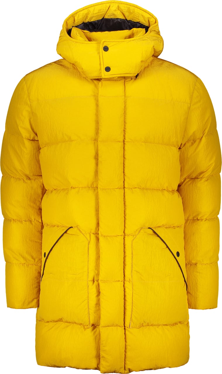 Herno Hooded down jacket Geel