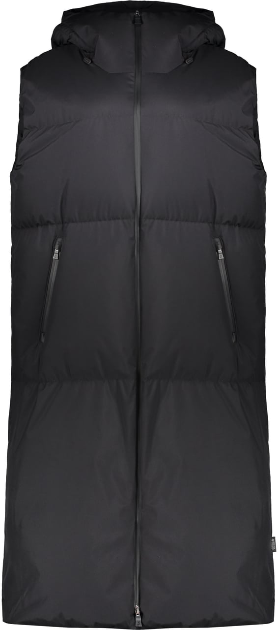 Herno Full zip down vest Zwart