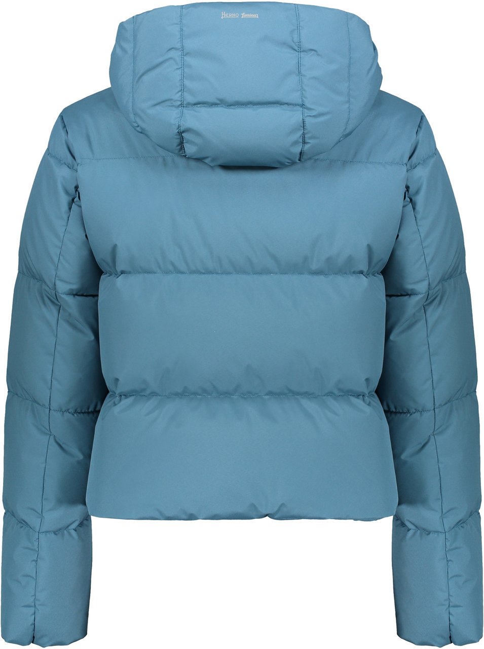 Herno Hooded short down jacket Blauw