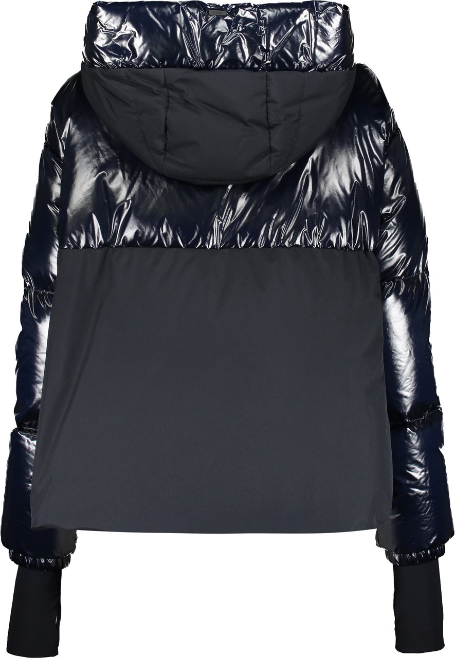 Herno Down jacket with hood Blauw