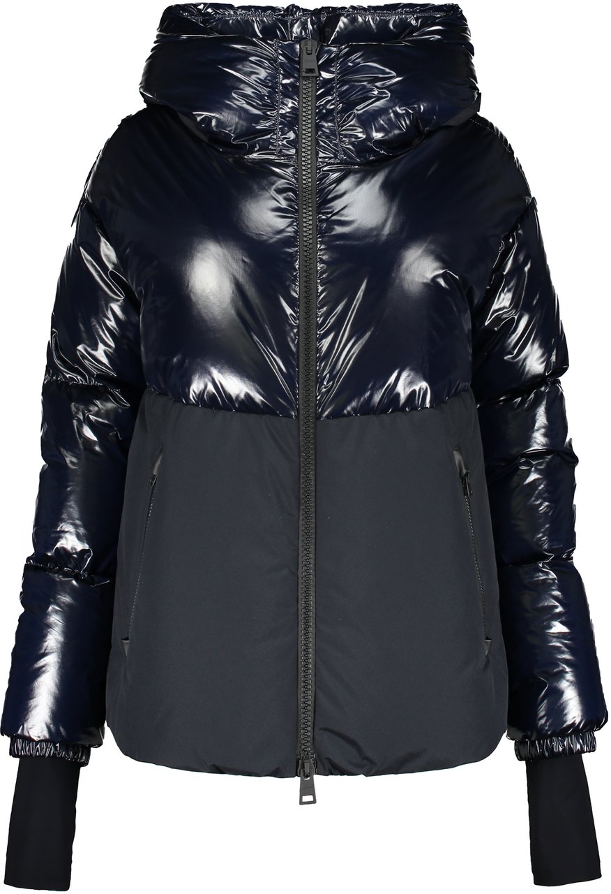 Herno Down jacket with hood Blauw