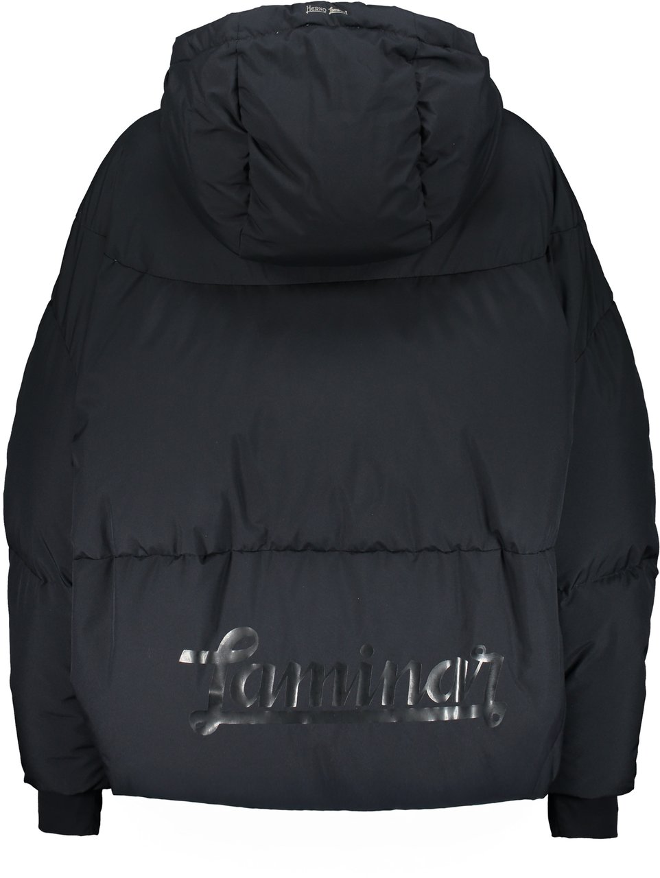 Herno Down jacket with zipper and hood Blauw