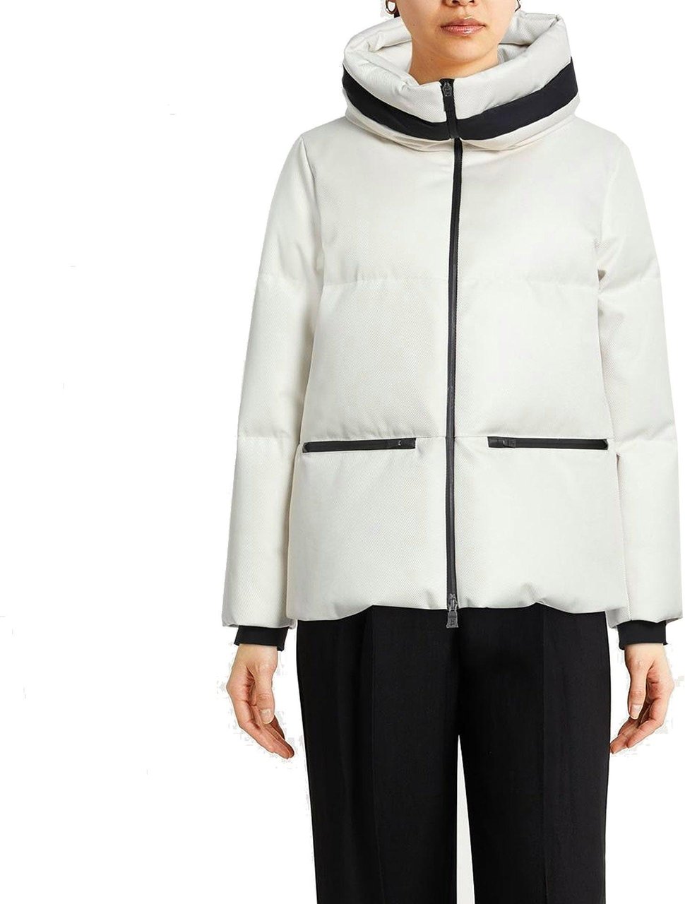 Herno HERNO LAMINAR CAPE IN PRO HYBRID Jacket Wit