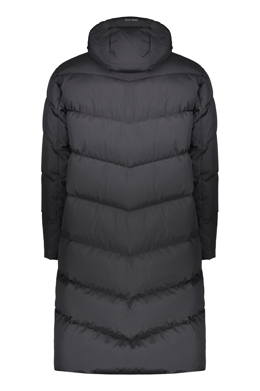 Herno Hooded down jacket Zwart
