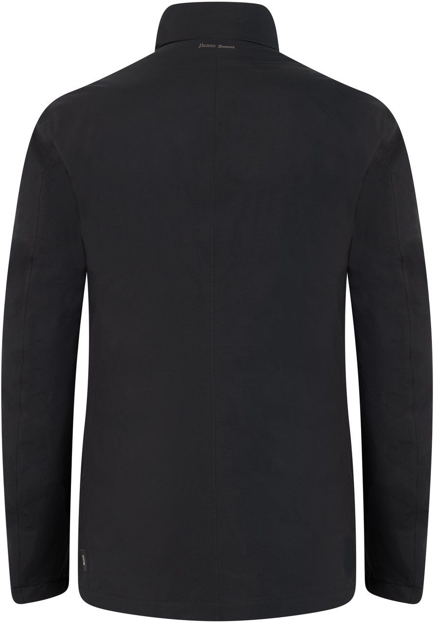 Herno Jacket with High Collar Zwart
