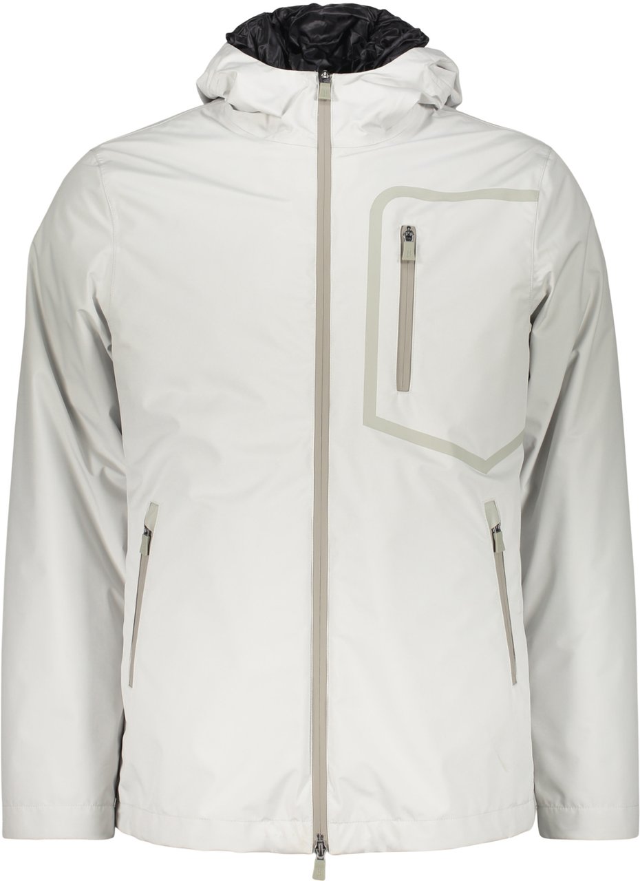 Herno Waterproof jacket with hood Neutraal