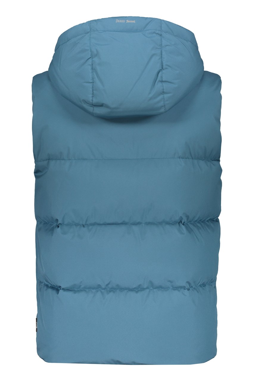 Herno Padded jacket with hood and pockets Blauw