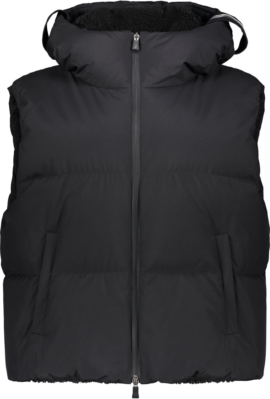 Herno Hooded bodywarmer Zwart