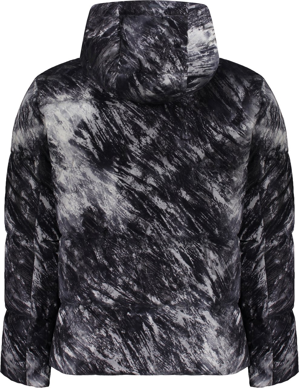 Herno Down jacket with hood and zip Zwart